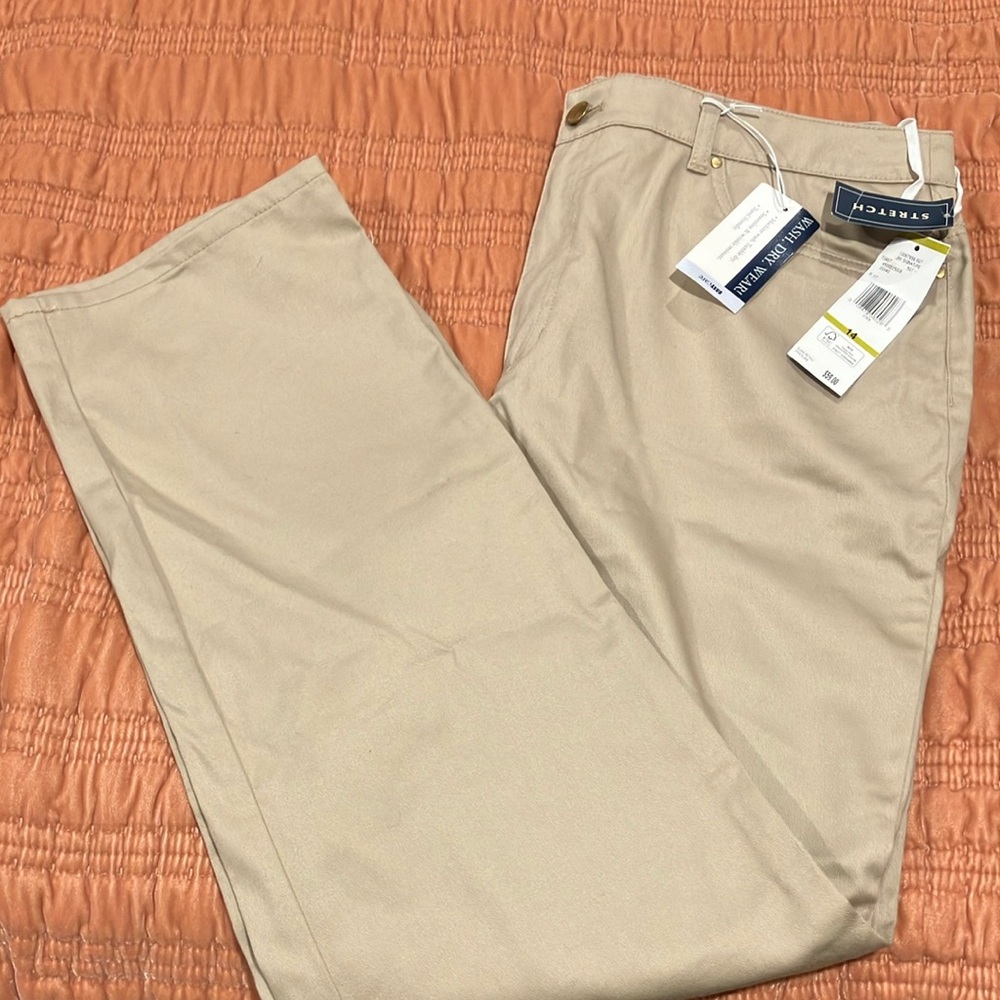 NWT Jones New York signature stretch easy care pants size 14